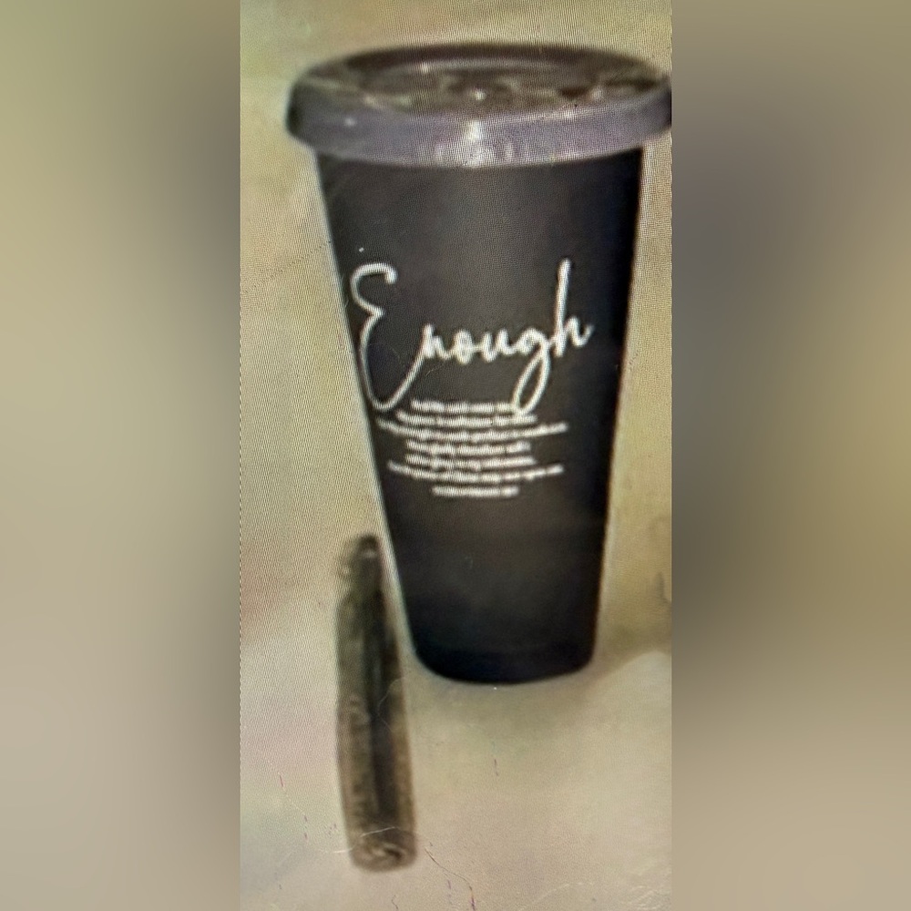 Inspirational Reusable Travel Tumbler - Black - Picture 1 of 1